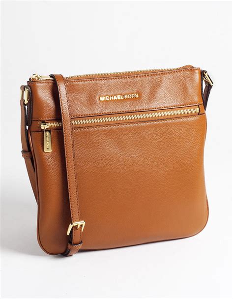 crossbody michael kors brown|Michael Kors brown leather tote.